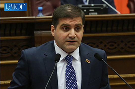 Bright Armenia faction lawmaker Arman Babajanyan announces withdrawal from the faction