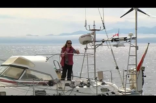 Տարեց բրիտանուհին միայնակ դուրս է եկել ծովային շուրջերկրյա ճանապարհորդության (Տեսանյութ)