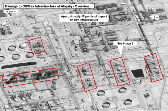Saudi oil attacks: US intelligence 'shows Iran involved'