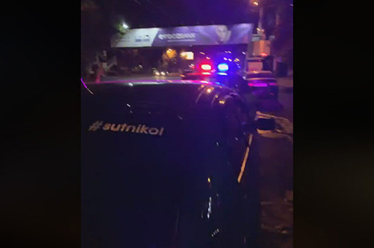 Полиция представила разъяснение в связи произошедшим вечером инцидентом на улице Гераци
