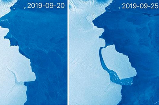Վերջին 50 տարում ամենամեծ սառցաբեկորն է պոկվել Անտարկտիդայից
