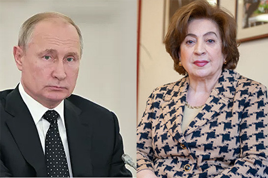 Офис второго президента Армении подтвердил встречу президента России с супругой находящегося под стражей Роберта Кочаряна