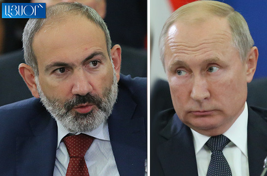 Armenia’s PM congratulates Russia’s President on birthday occasion