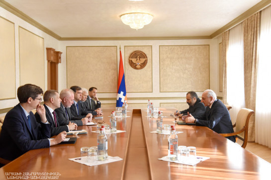 Artsakh president, OSCE Minsk Group co-chairs discuss Karabakh conflict settlement issues