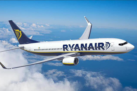 Irish Ryanair announces flights from Armenia from 2020