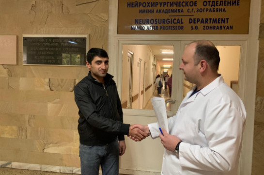Երևանում հոկտեմբերի 16-ին վիրավորում ստացած ոստիկանը դուրս է գրվել հիվանդանոցից