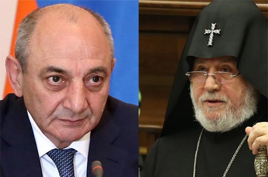 Бако Саакян направил поздравительное послание Католикосу Всех армян Гарегину II