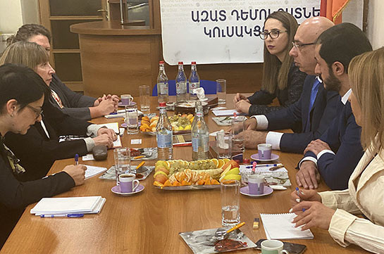 Free Democrats party leadership, U.S. Ambassador to Armenia discuss key domestic, foreign political issues