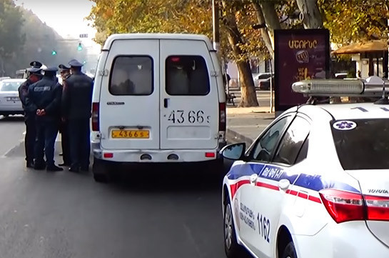 Երևանում «գազելների» վարորդների մոտից հայտնաբերվել են դանակներ (Տեսանյութ)