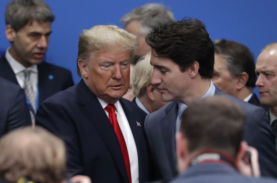 Nato summit: Trump calls Trudeau 'two-faced' over video