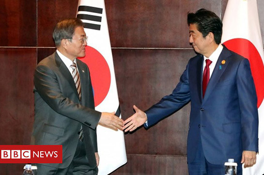 South Korea-Japan summit sees hope for better relations