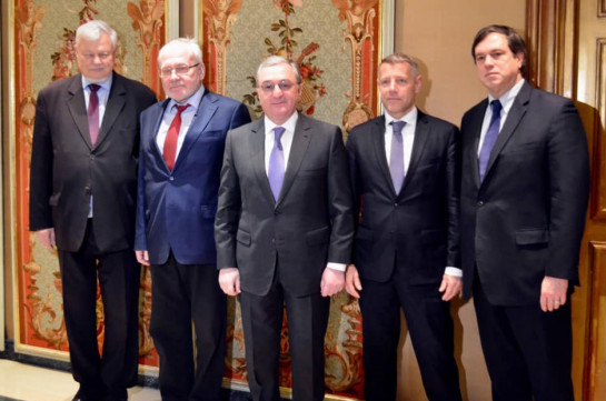 Armenia's FM meets with OSCE Minsk Group co-chairs
