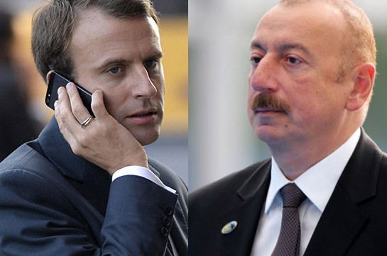 Macron, Aliyev discuss Nagorno-Karabakh conflict settlement issue