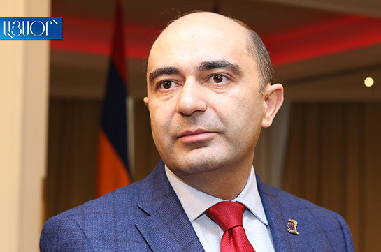 Bright Armenia faction head states about receiving concrete threats