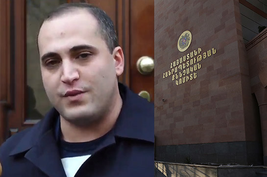 Narek Samsonyan charged with false denunciation, released on signature bond