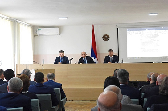Bako Sahakyan discusses implementation of social-economic programs in Martouni
