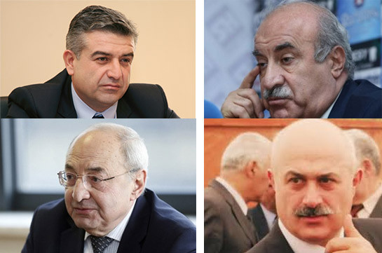 Three ex-premiers to apply to court for changing Robert Kocharyan’s preventive measure under their personal guarantees