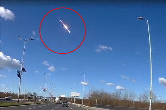 Взрыв метеорита в небе над Хорватией попал на видео