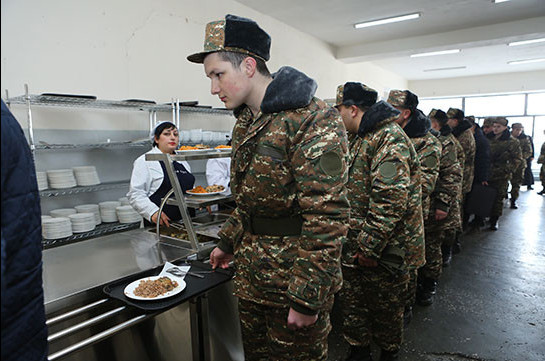 Armenia’s Armed Forces ensured with necessary food and hygiene means: DM