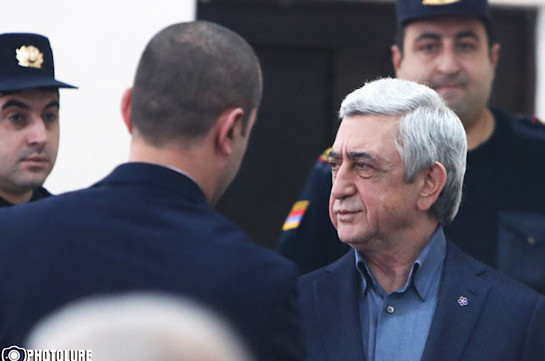 Судебное заседание с участием третьего президента Армении Сержа Саргсяна отложено