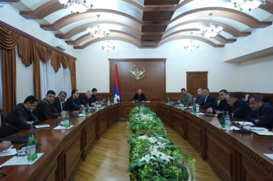 Բակո Սահակյանի գլխավորությամբ Արցախում կորոնավիրուսի տարածման կանխարգելման հարցով միջգերատեսչական հանձնաժողովի նիստ է գումարվել