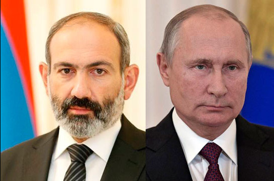 Armenian, Russian leaders discuss ways of fighting against coronavirus during phone conversation