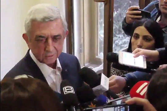 My decision to attend the session justified: Serzh Sargsyan