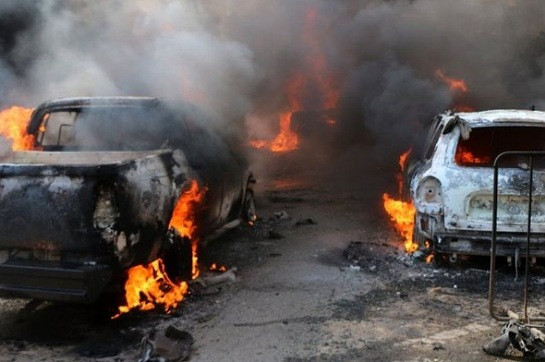 Syria war: Dozens killed in truck bomb attack at Afrin market