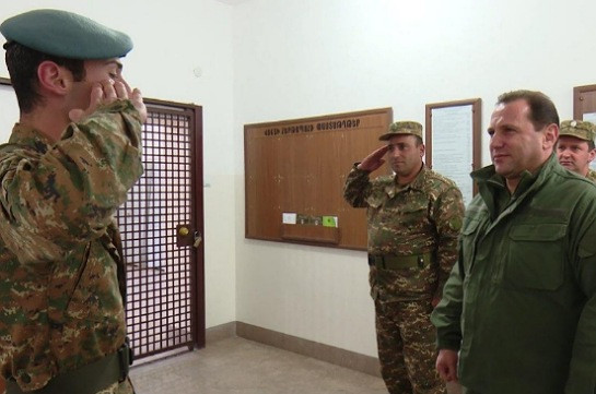 Armenia’s Defense Minister Davit Tonoyan visits Artsakh Defense Army