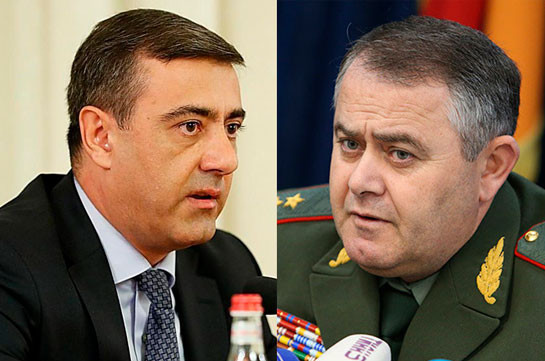 Президент Армении получил от премьера предложение освободить с занимаемых должностей начальника ГШ ВС и СНБ