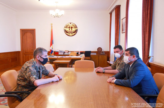 Artsakh President Arayik Harutyunyan received head of the General Staff of the Republic of Armenia Armed forces Onik Gasparyan
