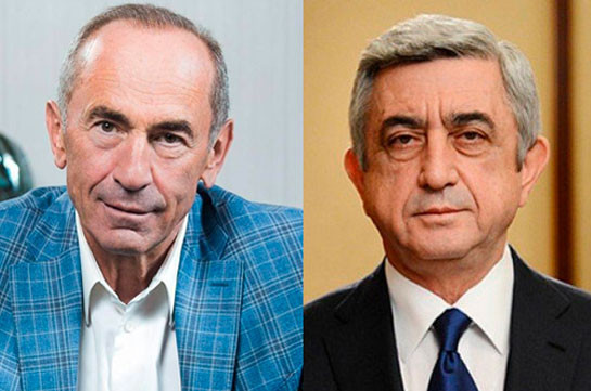 Armenia’s third president Serzh Sargsyan visits second president soon after his release from custody