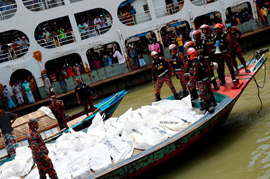 Bangladesh ferry crash: At least 25 dead as boat capsizes