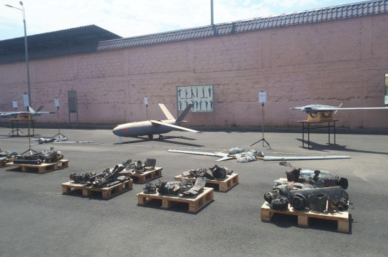 Armenia’s MOD presents remains of downed Azerbaijani UAVs (photos)