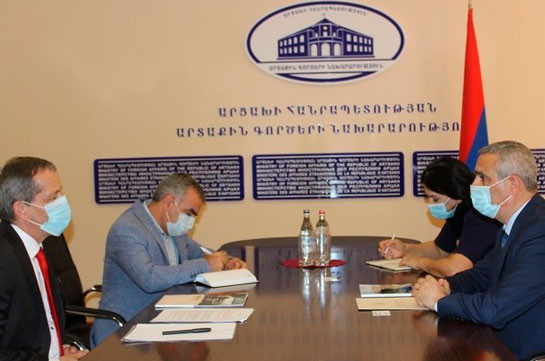 Masis Mayilian Received the Newly Appointed Head of the ICRC Artsakh Mission