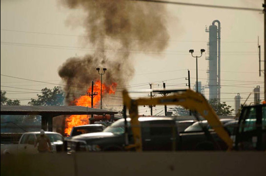 В Техасе произошёл взрыв в хранилище сжиженного газа