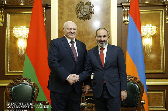 Никол Пашинян поздравил Александра Лукашенко по случаю переизбрания на пост президента Беларуси