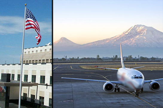 Посольство США запретило своим сотрудникам пользоваться услугами армянских авиаперевозчиков