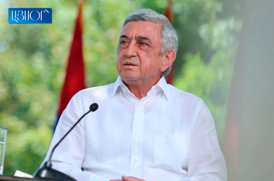 Саргсян: Карабахский вопрос может быть решен лишь в результате международного давления