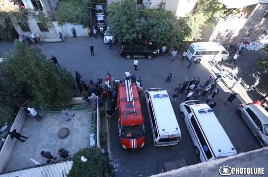Gas leak caused blast in Yerevan building, two people taken to hospital