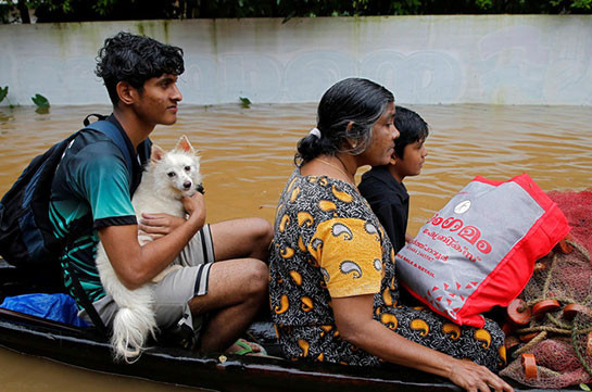 Առնվազն 17 մարդ է մահացել Հնդկաստանում ջրհեղեղի հետևանքով