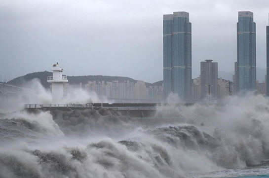 Typhoon Haishen batters South Korea after slamming Japan