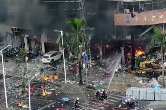Взрыв произошел рядом с гостиницей в Китае, есть раненые