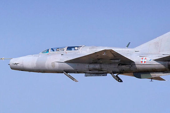 В Сербии упал самолёт МиГ-21 ВВС