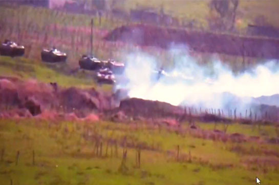 Artsakh Defense Army destroy Azerbaijani armored vehicle (video)