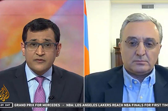 We urge Azerbaijan to stop this aggression and come to their senses and come back to the peaceful process: Zohrab Mnatsakanyan gives interview to Al Jazeera