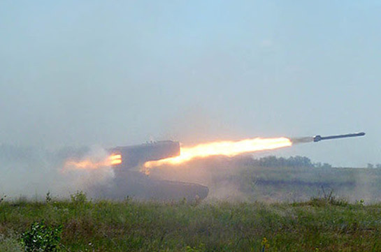 Вооруженные силы Азербайджана нанесли удар из РСЗО «Смерч» по городу Гадрут в Карабахе.
