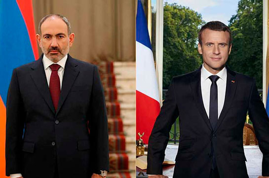 Armenia’s PM holds phone talk with France’s Macron, expresses gratitude for principle and constructive position