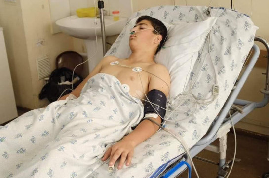 Boy injured after being hit by Azerbaijani UAV in Armenia's territory in critical condition