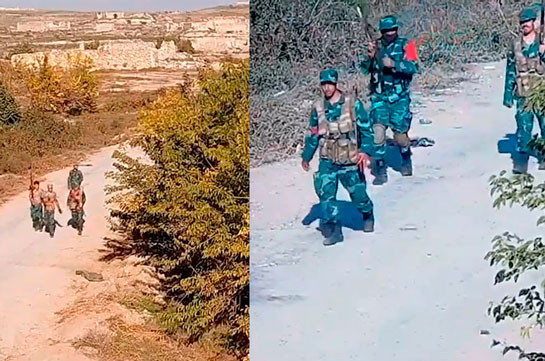 Mercenaries wearing the forms of Azerbaijani border troops (video)
